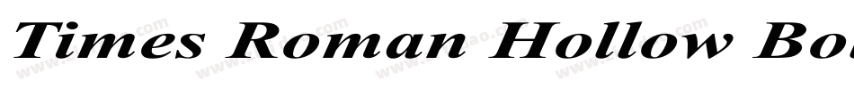 Times Roman Hollow Bold字体转换